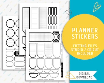 Printable Black Frame Stickers. Instant download planner sticker kit. Be Kind / SS-0021