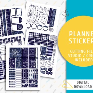 Printable Planner Sticker Kit. Weekly Planner Stickers. Spring Flowers 5 Sticker Kit / SK-0020
