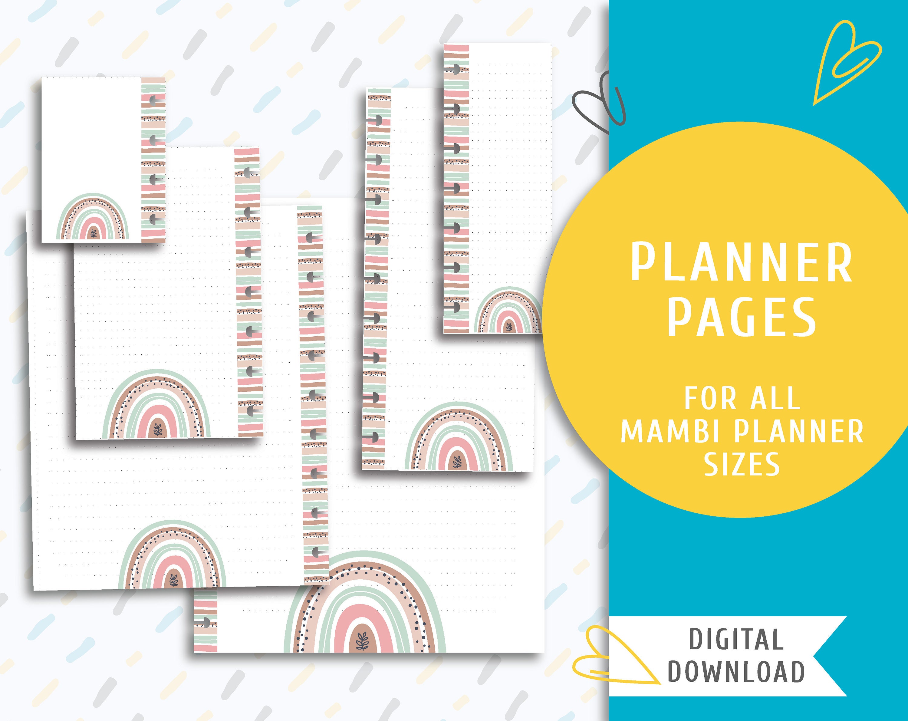 Printable Note Planner Pages. Printable the Happy Planner Inserts. Instant Download Page Kit ...