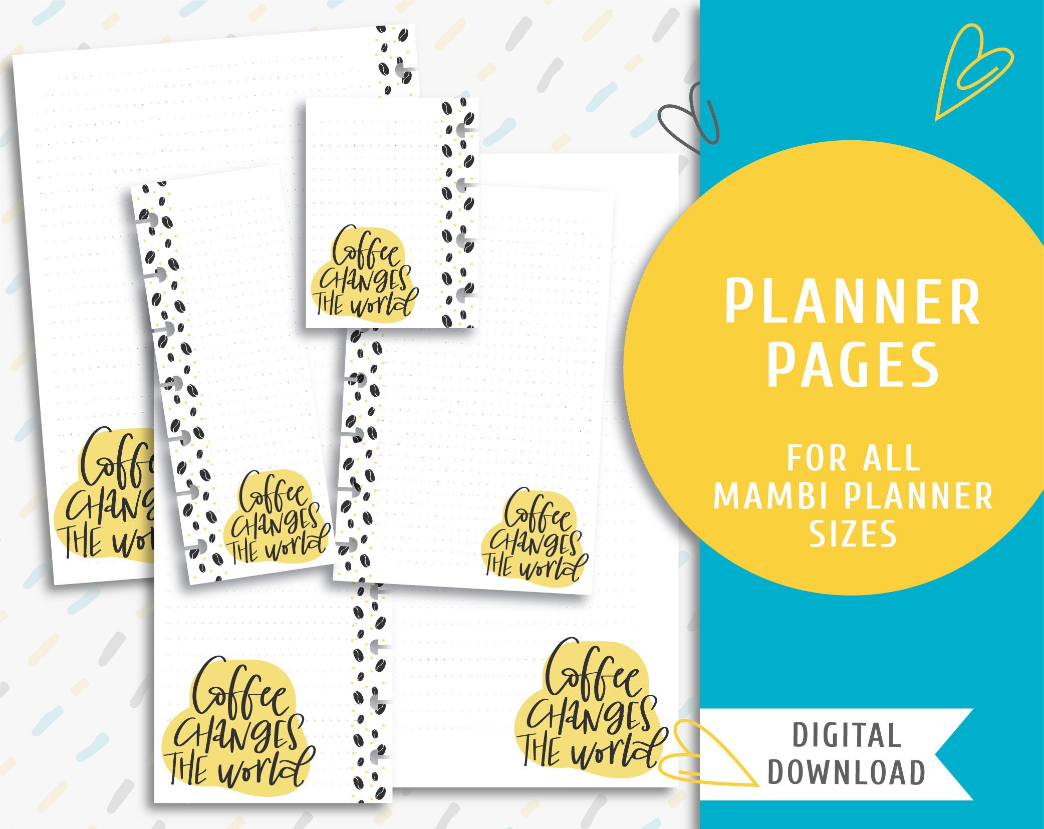 Printable Note Planner Pages. Printable the Happy Planner Inserts. Instant Download Page Kit ...
