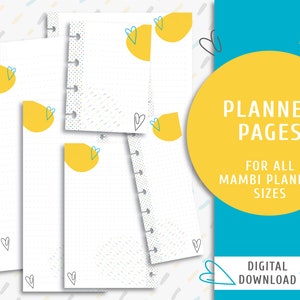 Printable note planner pages. Printable The Happy Planner inserts. Instant download page kit for notes. My Cozy Notes / PP-0004