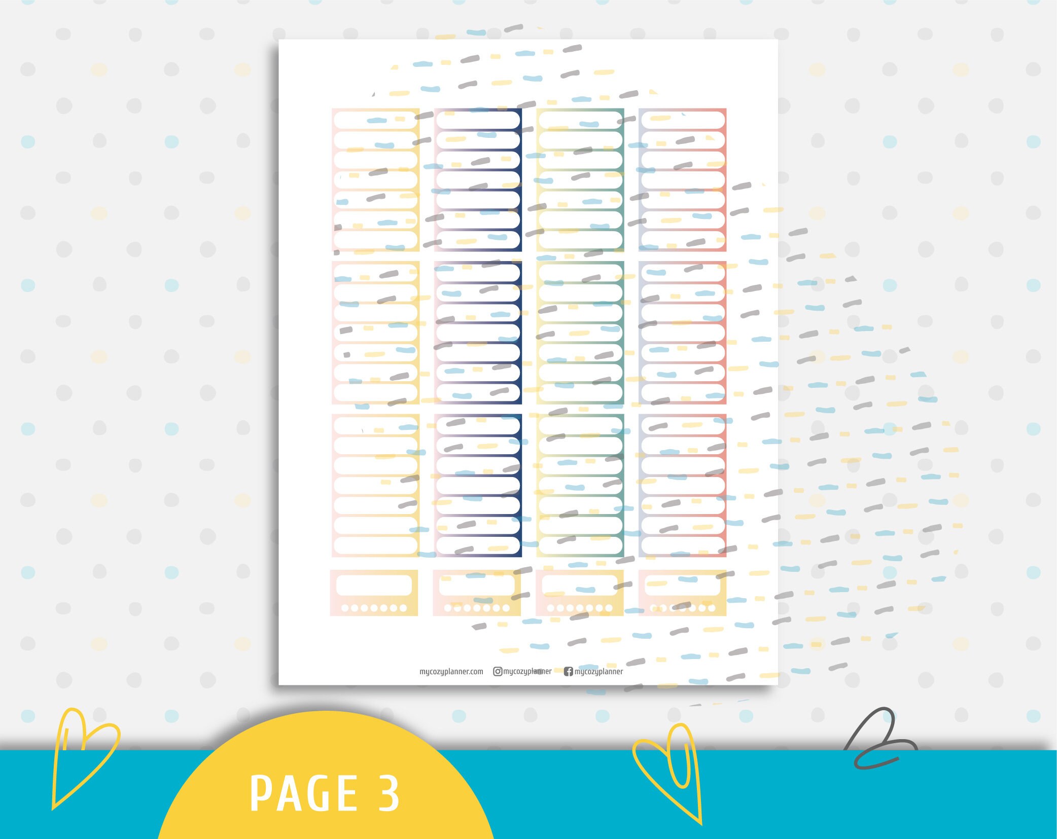Editable Sticker Tracker Printable Tracker Stickers. Instant Download Planner Sticker Kit ...