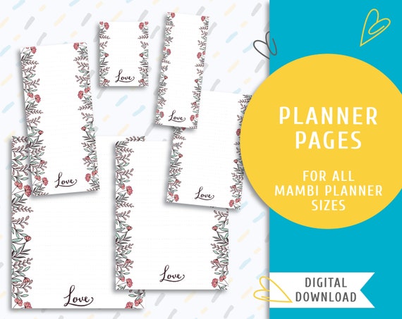 Printable Note Planner Pages. Printable the Happy Planner | Etsy