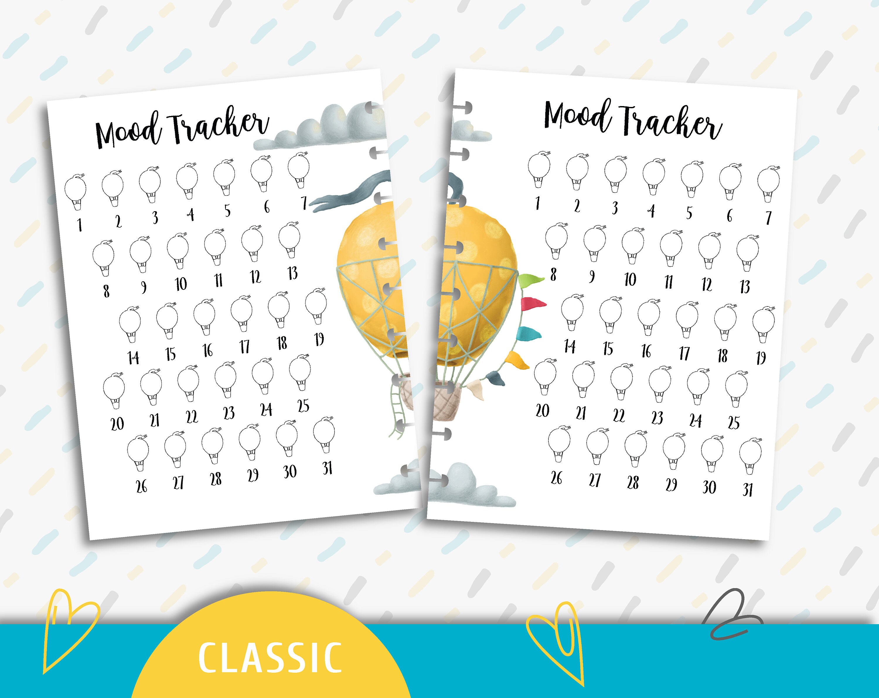 Printable Mood Tracker. Printable the Happy Planner Inserts. Instant ...