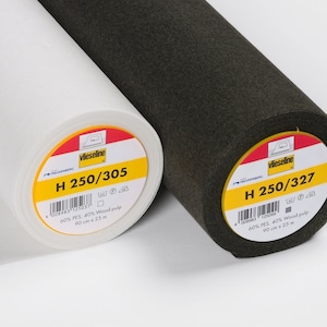 1 meter of Vlieseline H 250 from Freudenberg - iron-on interfacing - iron-on interfacing in white or black