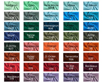 Jersey-YARA-Teil 2 von 70 bis 116 Farben-Oekotex Standard-50 cm Schritte-Meterware-Halbe Breite