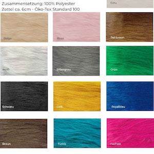 Zottelstoff Langhaar LARGO von Stofftreff Santi®-50cm Schritte - Kostümstoff - Fursuit - Furry - Fellimitat 6cm - Öko-Tex Standard 100