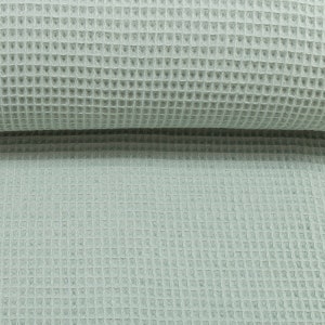 Waffelpique Waffelstoff 0,5m Nelson von Swafing 350g/lfm Öko-Tex Meterware Altmint-266