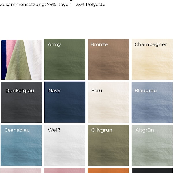 Seidiger Deluxe Soft Touch CYNTHIA - 50 cm- Schritte - 75% Rayon - Polyester - geschmeidig - hautfreundlich - seidig - weich - Meterware