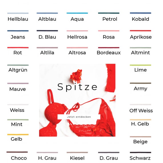 Elastische Spitze mit Bogenkante-11 mm breit-30 Farben-80 Prozent Polyester-20 Prozent Elasthan-50 cm Schritte-Meterware