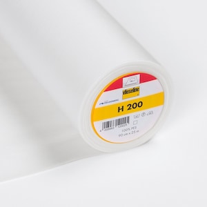 1 meter Vlieseline H 200 from Freudenberg - iron-on interfacing - iron-on interfacing in white