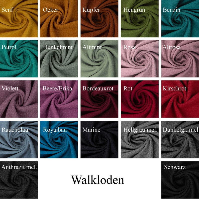 Walkloden Walkstoff 100 Schurwolle 05 m Stoffe Etsy