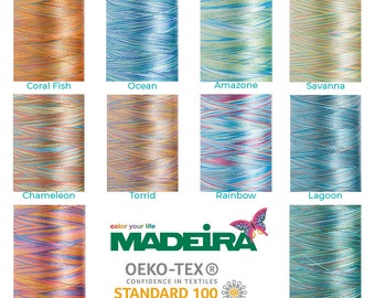 Borduurzijde Madeira Polyneon nr. 40 - Meerkleurig - 200 meter spoellengte
