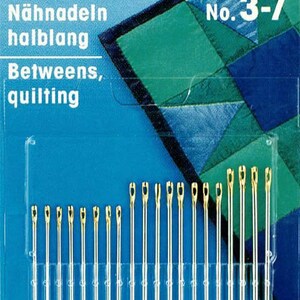 Sewing needles half-length, No. 3-7, assorted