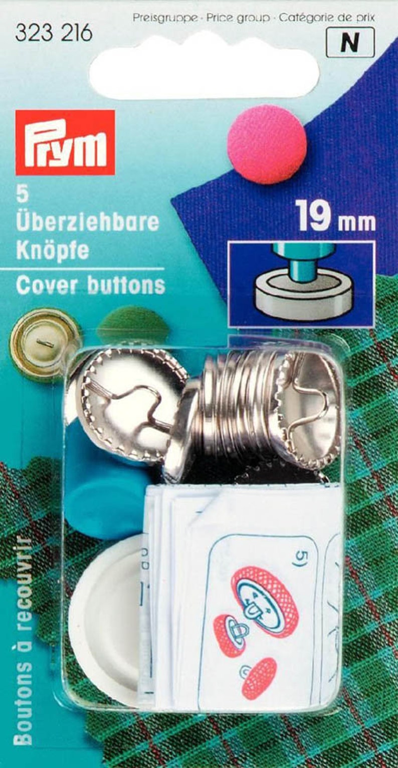 Boutons à enfiler, travaillés, 19 mm, couleur argent image 1