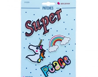 Applique iron-on patches Super Peace - patches