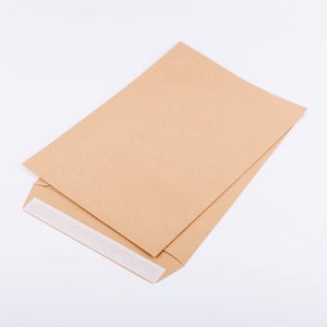 Sobres B4 sin pliegues - 120 g/m² - varias cantidades de entrega seleccionables - marrón - autoadhesivos