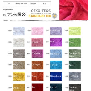 Pile benessere DELUXE di Stofftreff Santi® - circa 150 cm di larghezza - circa 260 g/m² - coperte, cappotti, morbidissimo e soffice - venduto al metro - incrementi di 50 cm