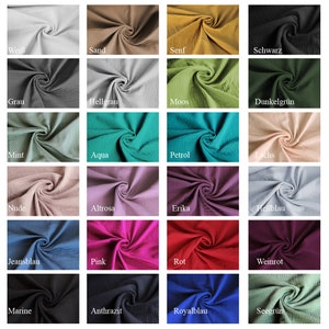 Cotton muslin/ double gauze drool cloth/burp cloth Uni divers. Colors sold by the meter, 0.5 m