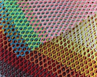 Netzstoff "NETTY" von Stofftreff Santi®-Meterware-50 cm Schritte-100 Prozent Polyester-ca. 150 cm Breite-75 g/QM-13 Farben