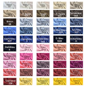Jersey-YARA-Part 1 - 1 to 70 colors of a total of 116 colors-Oekotex Standard-100 cm increments-Sold by the meter