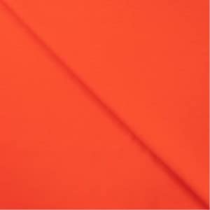 May include: Solid orange fabric swatch. The fabric is smooth and has a slight sheen.