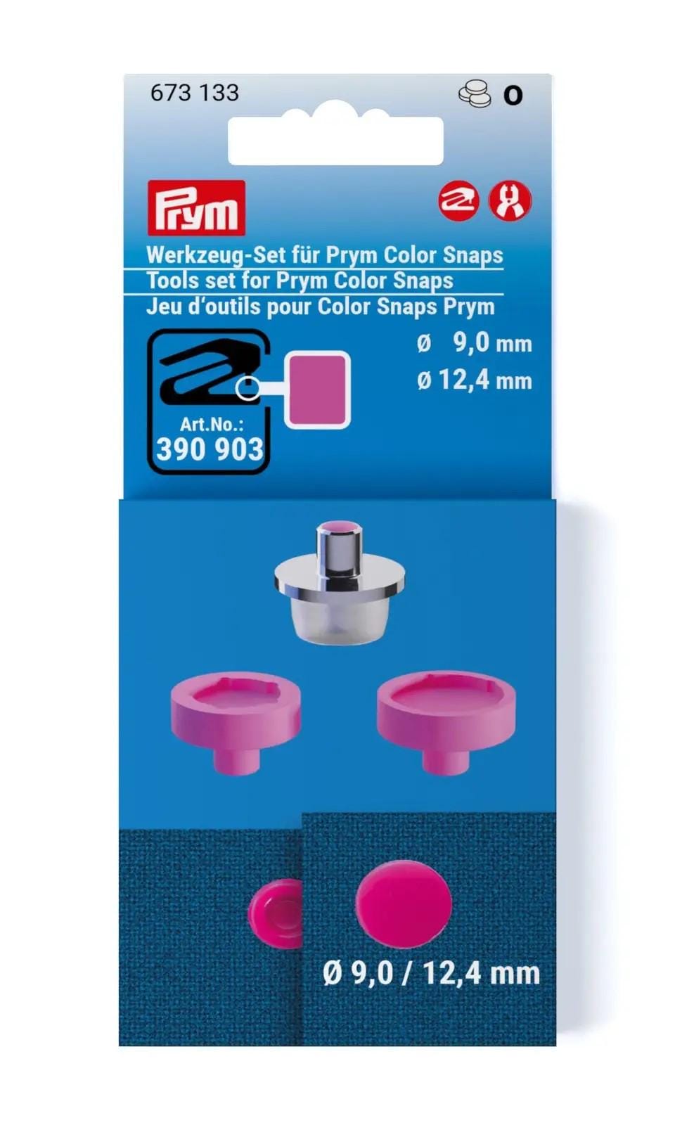 Tool set for Prym Color Snaps, 9 mm & 12.4 mm