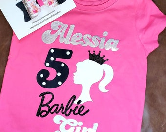 barbie birthday shirt for girl