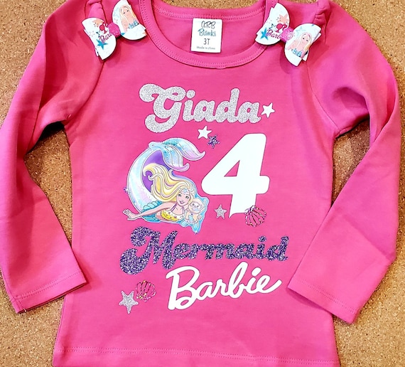 Barbie birthday shirt. Barbie Mermaid 