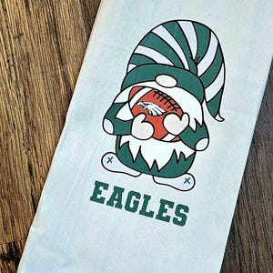 EAGLES FOOTBALL Gnome hand towel. FREE shipping