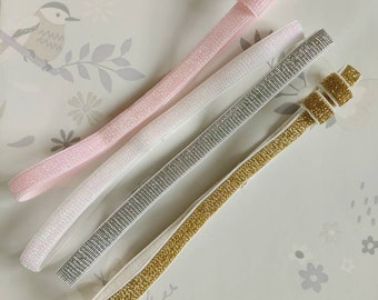 Sparkly glitter elastic headband by GigglesandHiccups.