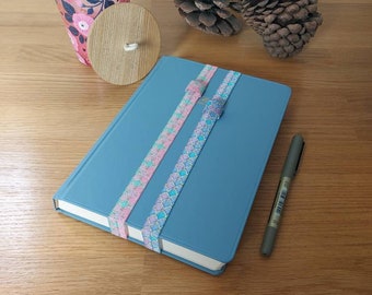Mermaid Scales Elastic journal/ notebook / diary bookmark with pen loop. Office accessories. Back to school.