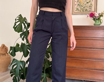 DIOR pleated pants in navy