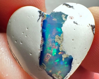 Blue Galaxy Opal Heart pinfire pattern