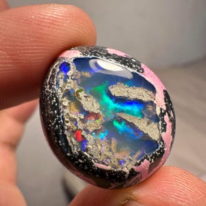 Galaxy Opal, grossist polerad opal cabochon, smyckessten ringsten, hänge sten, flashiga stenar, oktober födelsesten, helande stenar