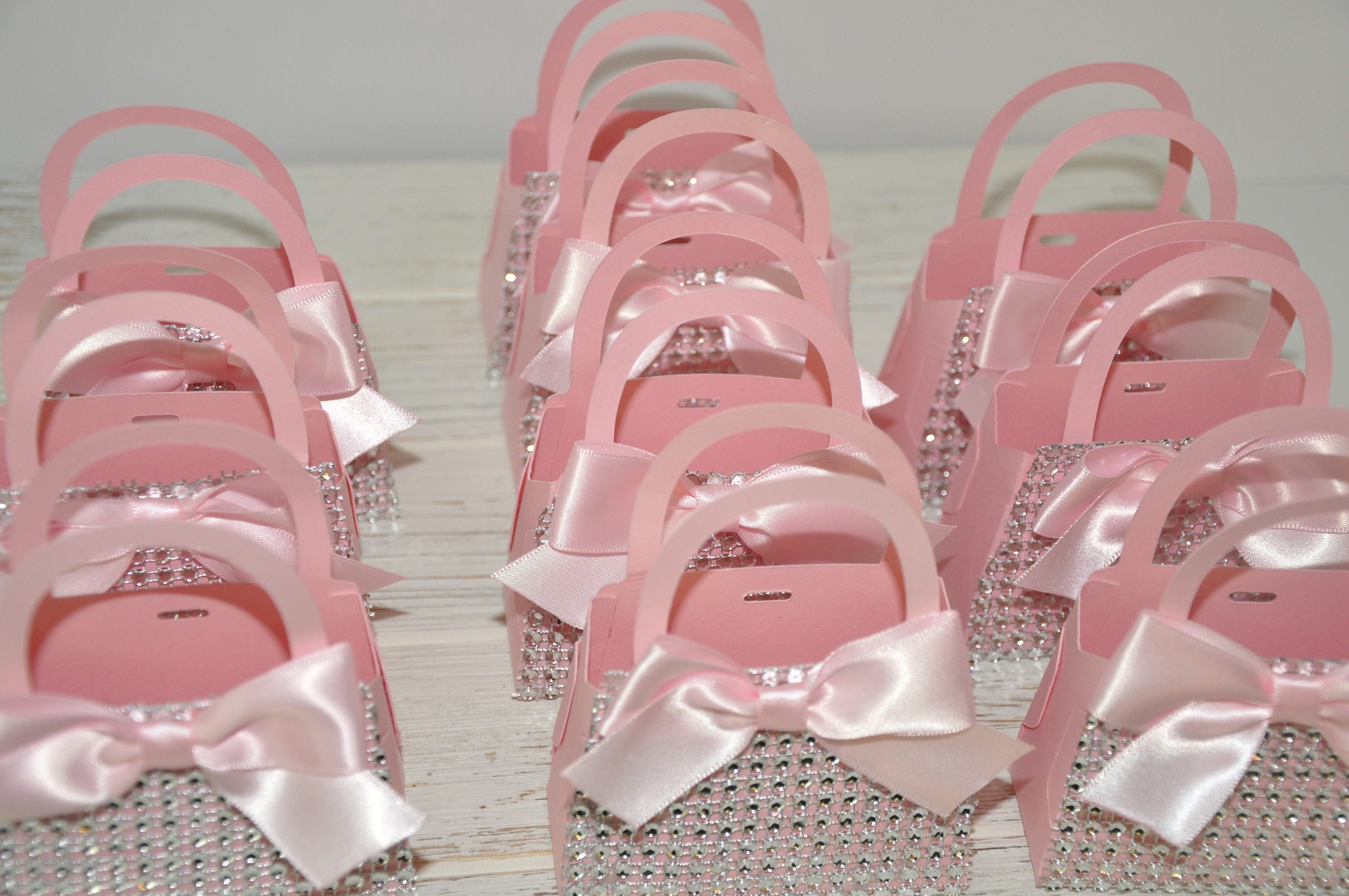 Bag Diamond Party Pink, Pink Luxury Bags Bling, Handbag Pink Bow