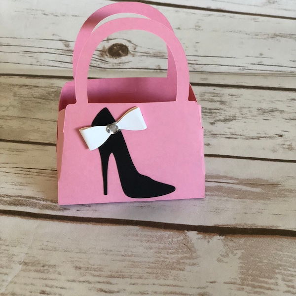 High Heels Mini Purse Favor Bag for Candy, Treats Bachelorette Party, Bridal Shower, Girls Night Out, Glam Party, Birthdays, Sweet 16