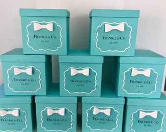 Box Centerpiece w/ Personalized Sign Robins Egg Color for Baby Showers, Bridal Showers, Sweet 16, Birthdays Money Card Box- Price is One Box