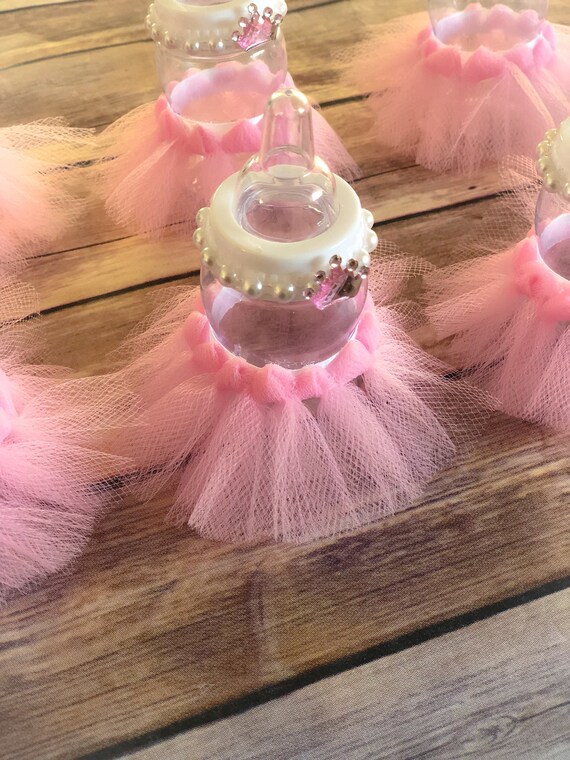 pink baby bottle favors