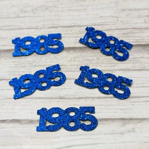 40. Klassentreffen 1985 Konfetti Perfekte Nostalgie für Wiedervereinigungen oder Geburtstagsfeiern Jahr Dekor Party Konfetti Tischstreuung 2 Zoll lang
