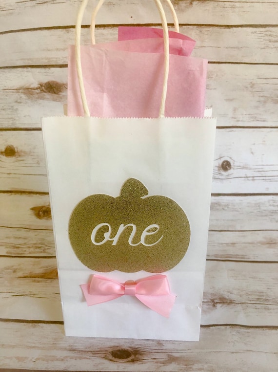 I nostri sacchetti regalo per bomboniere per il primo compleanno a forma di  zucca, set da 12, per caramelle, dolcetti e gadget per feste di compleanno  -  Italia