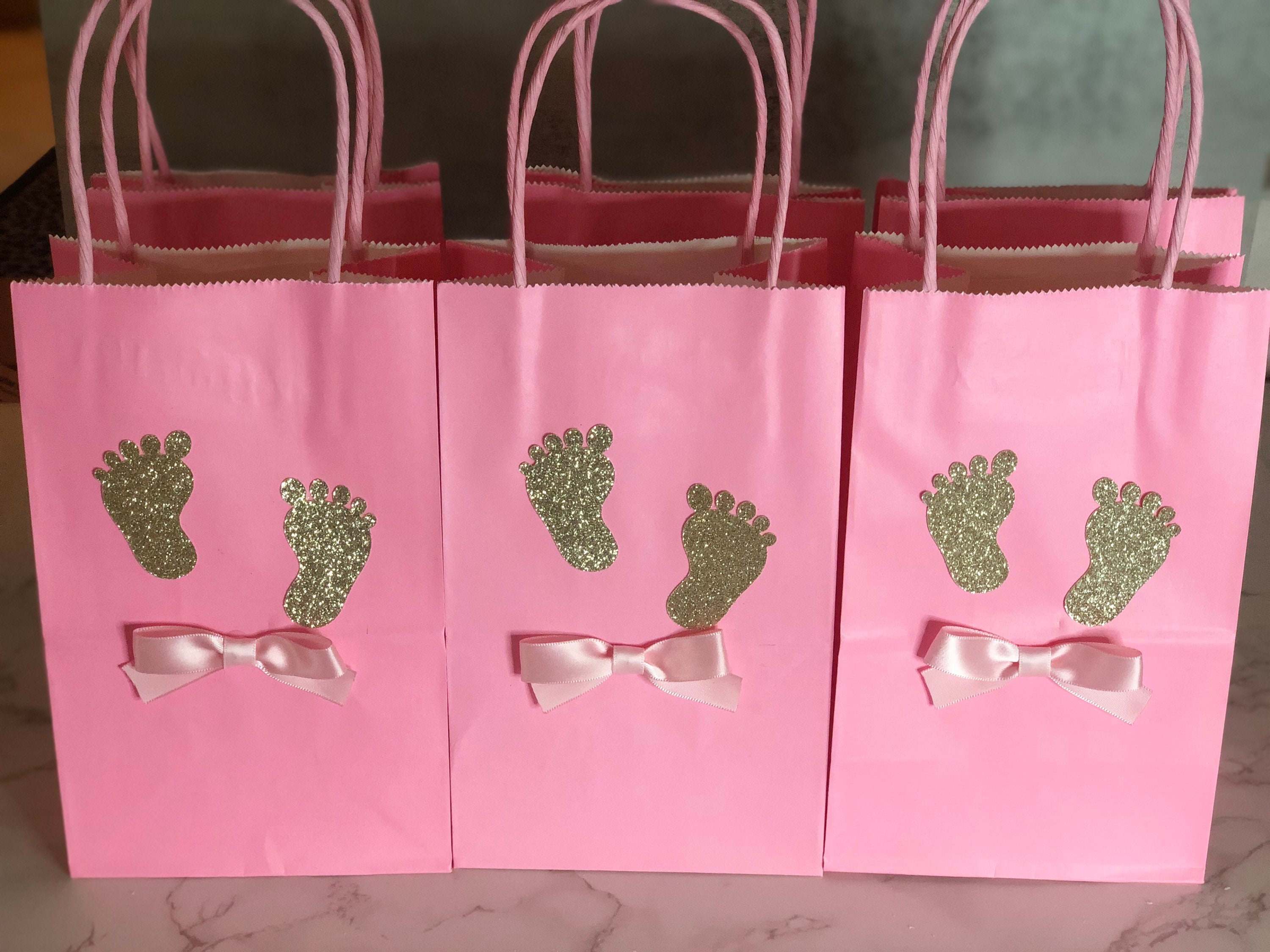 Bolsas de regalo para baby shower para niña, bolsas de dulces con