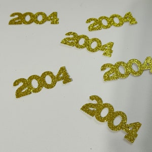 20ª Reunião de Classe 2004 Confetti Nostalgia Perfeita para Reuniões ou Festas de Aniversário Decoração de Ano Festa Confetes Mesa Scatter 2 polegadas de comprimento