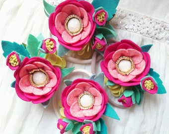 Сиенна // почувствовала цветочный оголовье //летом почувствовала цветочную корону // Яркая красочная летняя повязка // анемон