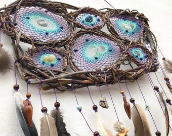 Magical Crystal Dreamcatcher: Metaphysical Healing for Deep Sleep, Anxiety Relief