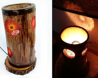 Boho Floral Dream Catcher Children Nursery Table Lamp Night Light Touch Lamp
