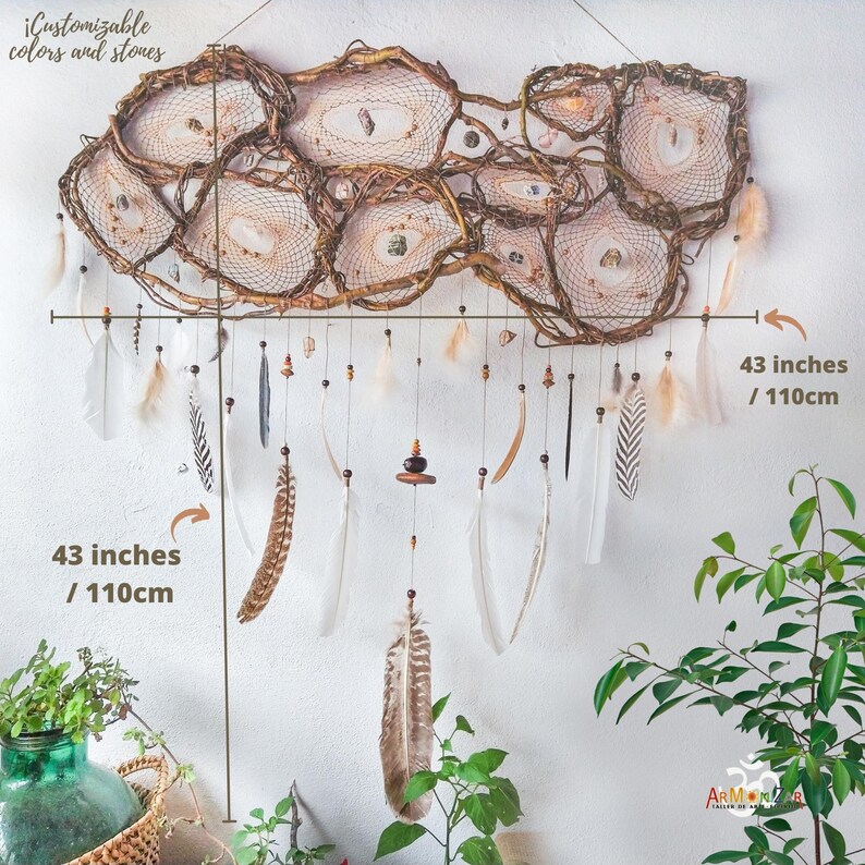 Giant Dream Catcher 4347 Inch Wide Ideal for the Head of the Etsy