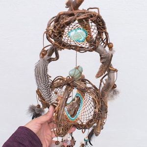 3D earth water dream catcher, mobile for healing and yoga