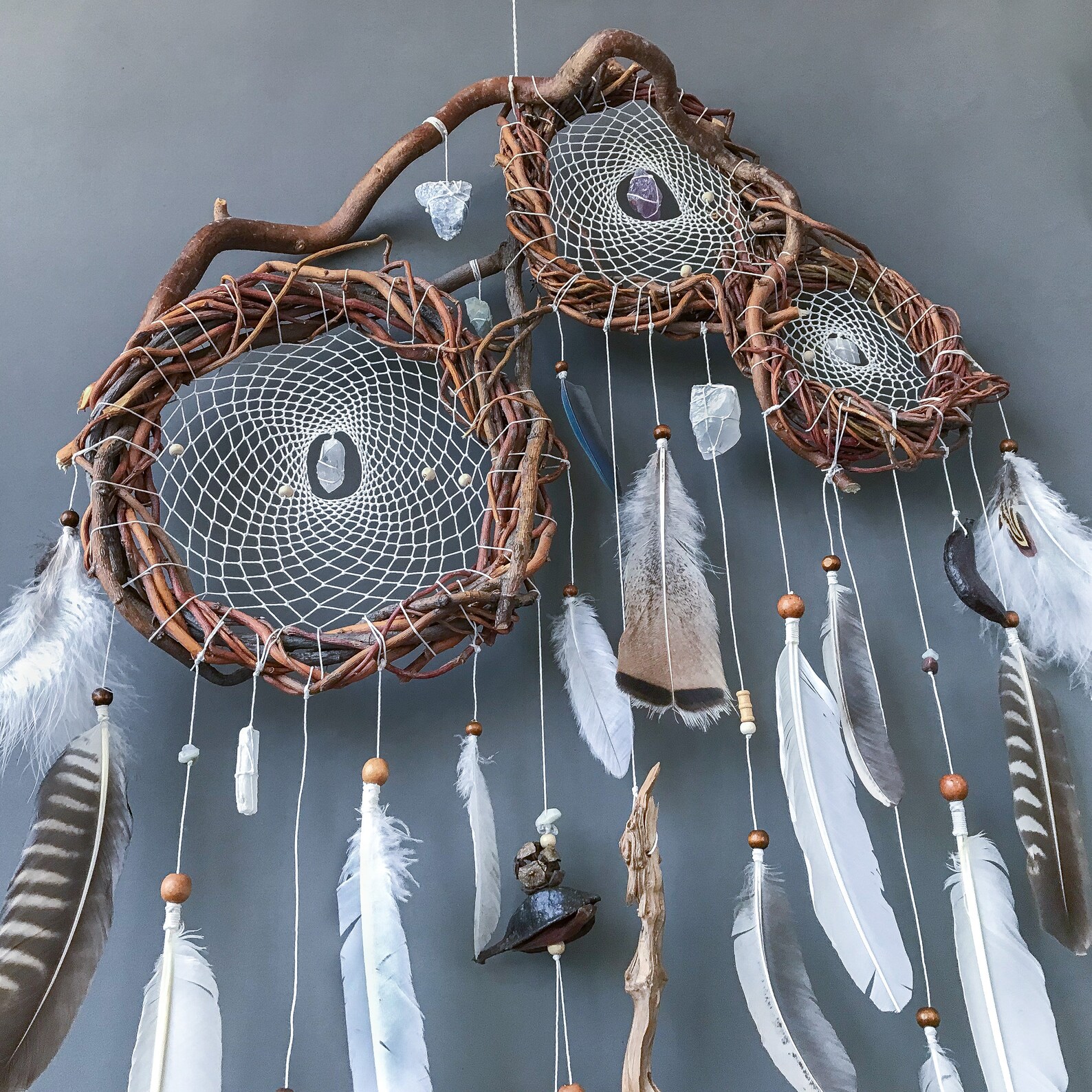 Helps Ward off Nightmares Dreamcatcher Stone of Courage Peace Etsy