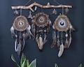 Set of 3 Crystal Dream Catchers – Willow Branch & 10 Healing Stones product logo